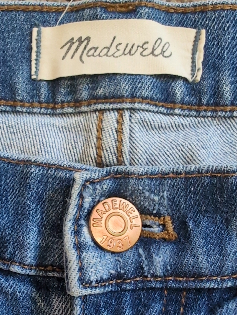 Madewell Slim Mid Rise Boy Jean Roomy Size 27 - Picture 10 of 13
